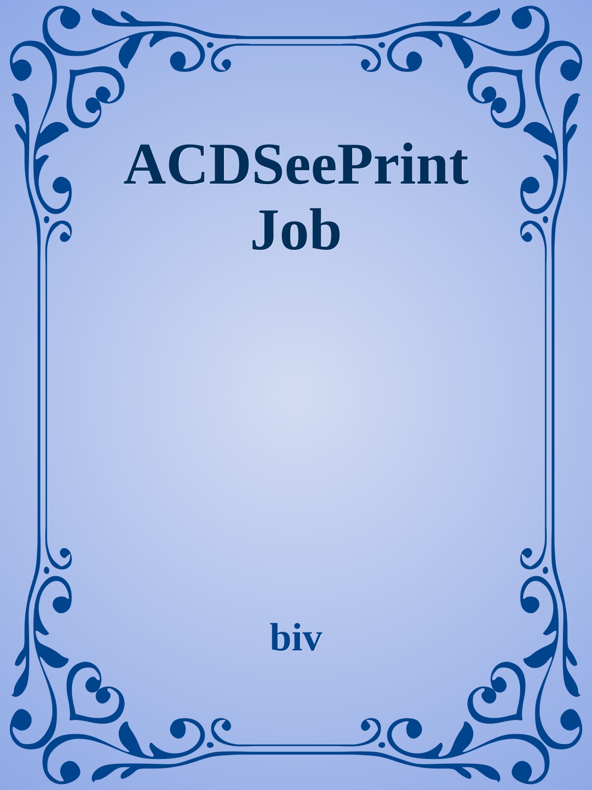ACDSeePrint Job